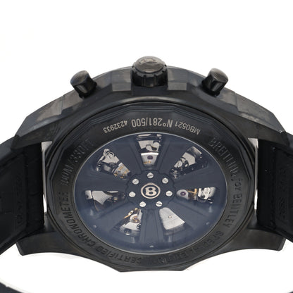 Breitling Stainless Steel Rubber 49mm Bentley B05 Unitime Chronograph Automatic Watch Black MB0521 4 of 5