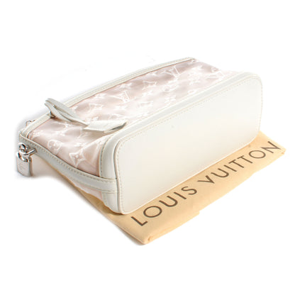 Louis Vuitton Monogram Transparence Transparent Lockit Clutch LE White 4 of 7