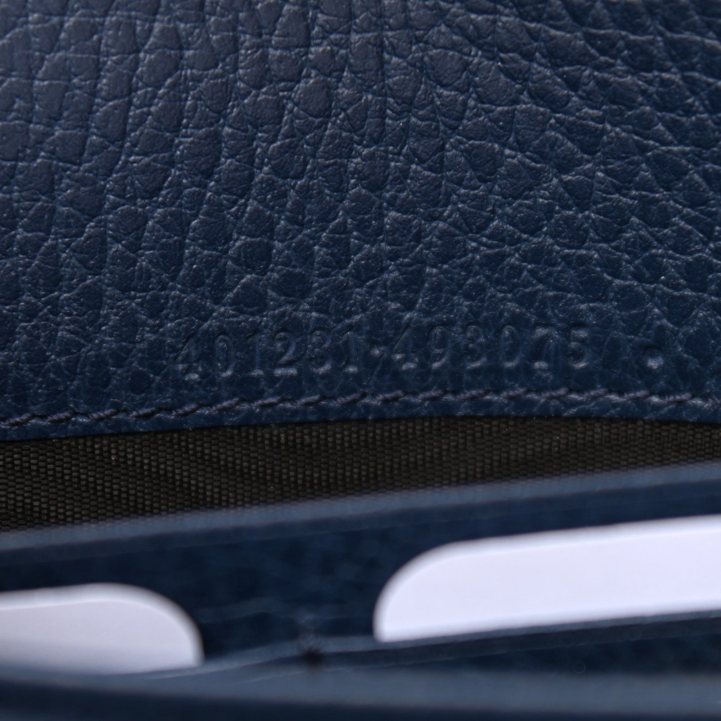 Dollar Calfskin Crystal Mini Dionysus Chain Wallet Blue Agata Black Diamond
