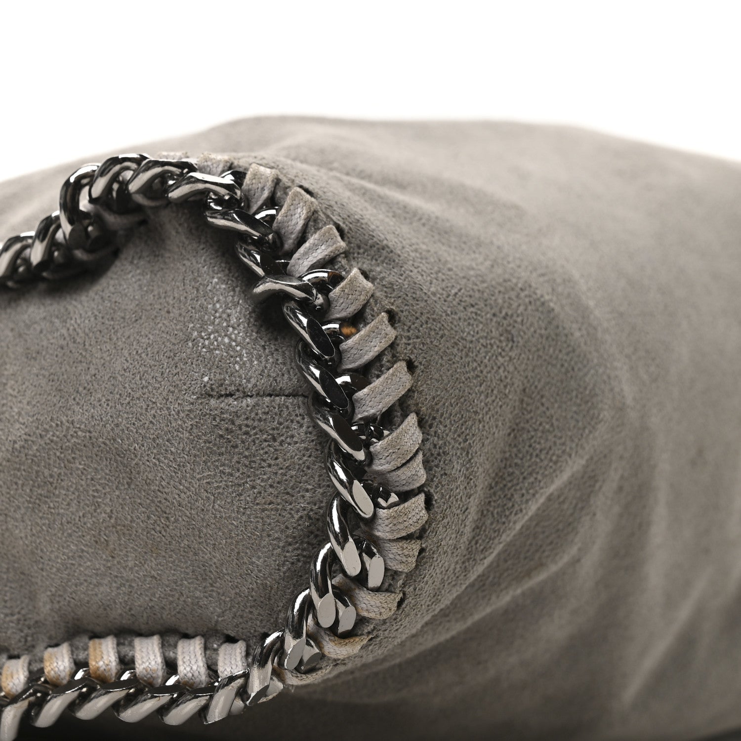 Stella McCartney Shaggy Deer Falabella Fold Over Tote Grey 9 of 10