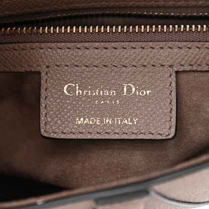 Christian Dior Grained Calfskin Saddle Bag Warm Taupe 6 of 11
