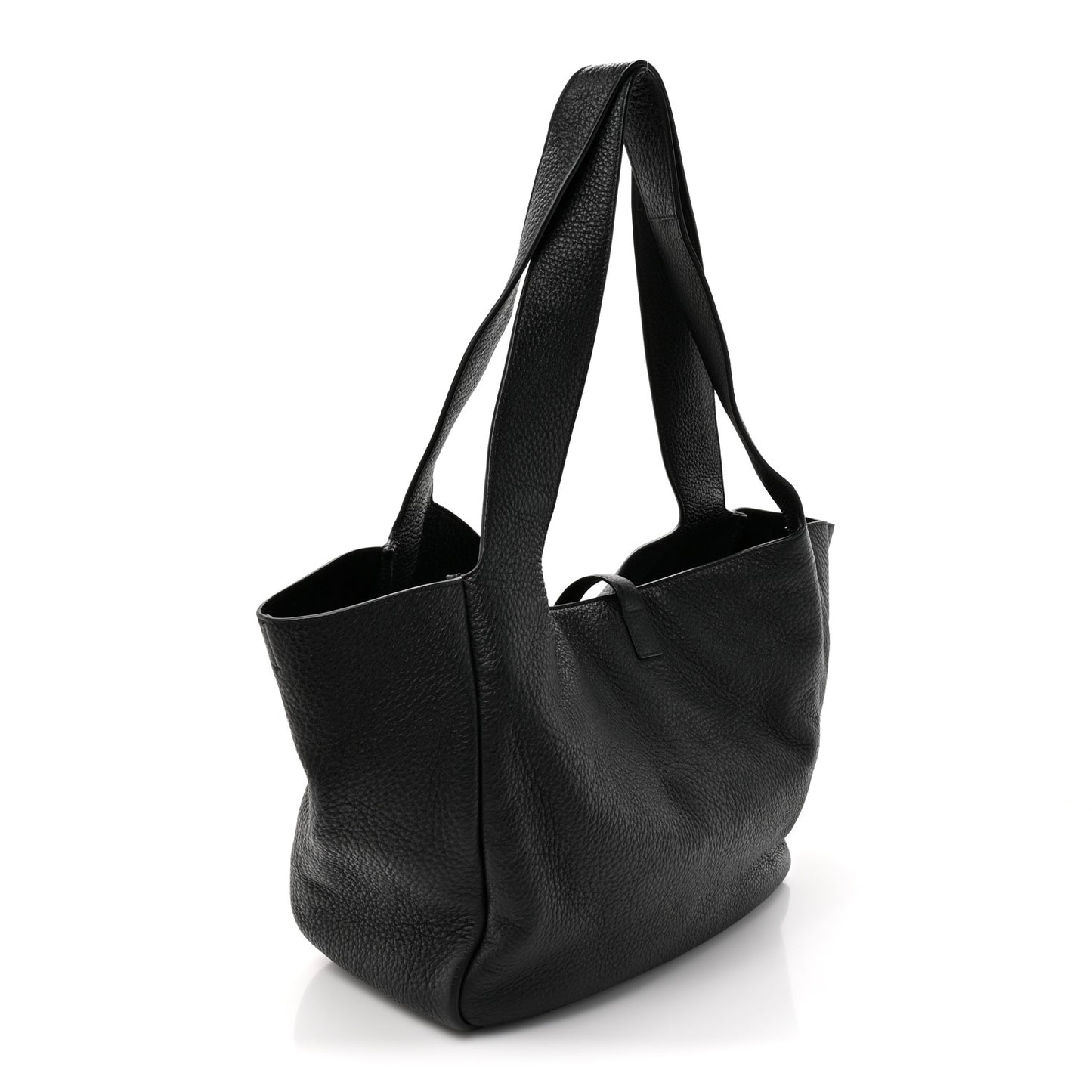 Grained Deerskin Bea Tote Black