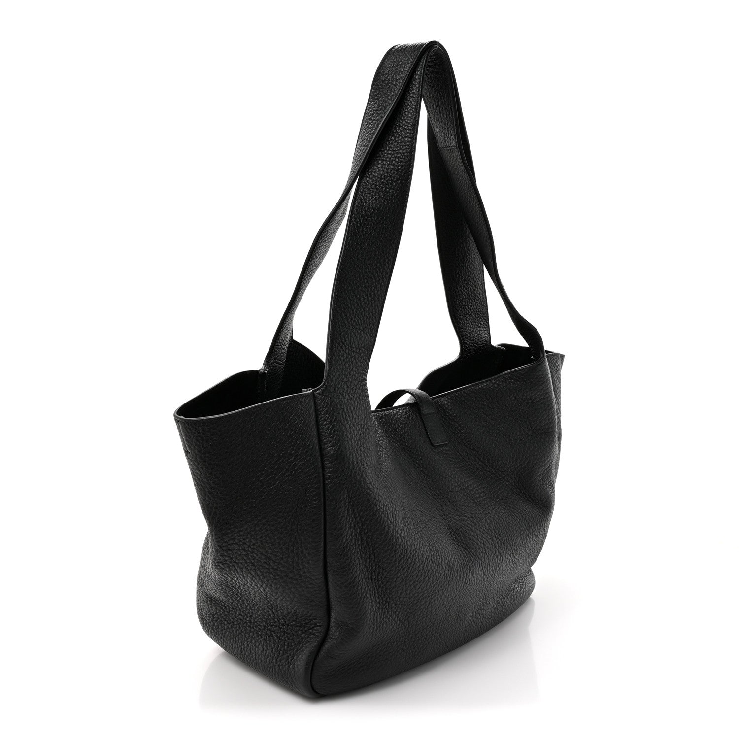 Saint Laurent Grained Deerskin Bea Tote Black 3 of 10