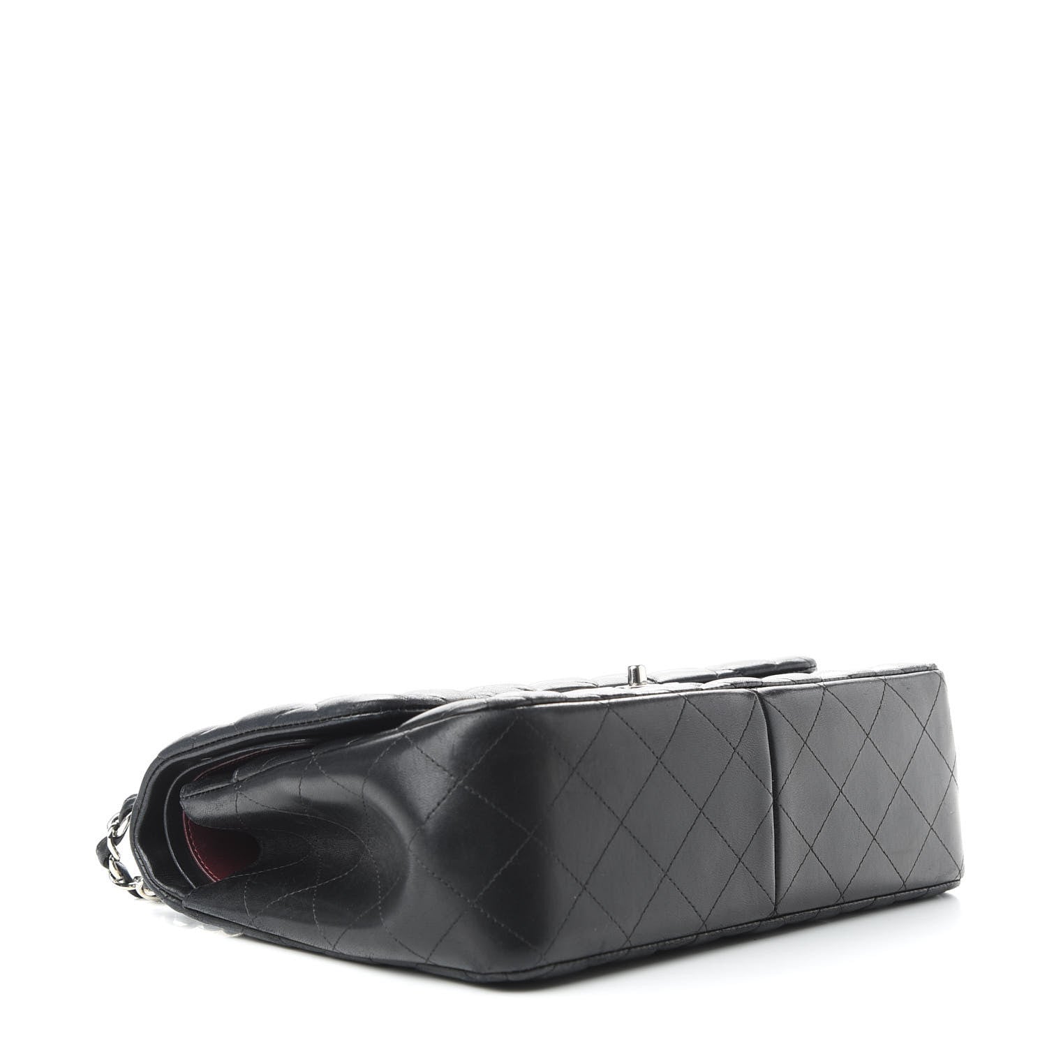 Chanel Lambskin Quilted Jumbo Double Flap Black 5 of 11