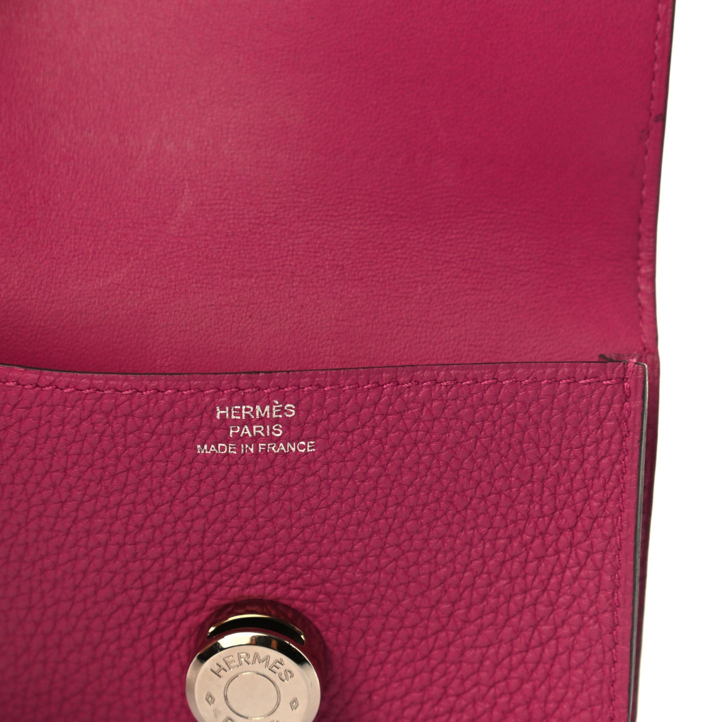 Togo Dogon Card Case Rose Pourpre