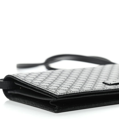 Gucci Microguccissima Crossbody Wallet Black 7 of 9