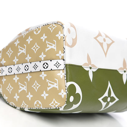 Louis Vuitton Monogram Giant Speedy Bandouliere 30 Kaki Beige 7 of 8