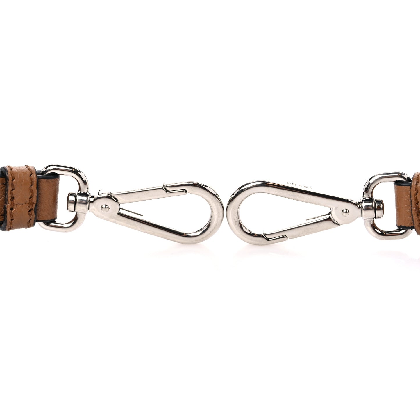 Canvas Calfskin Logo Shoulder Strap Black Caramel