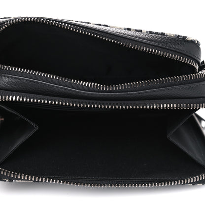 Christian Dior Oblique Pouch Navy Blue 4 of 4