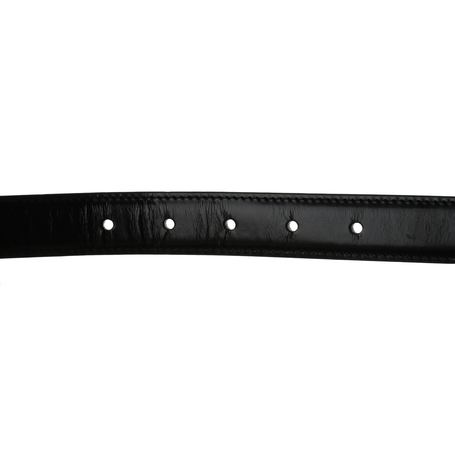 Celine Box Calfskin Medium 25mm Triomphe Belt 75 30 Black 4 of 6