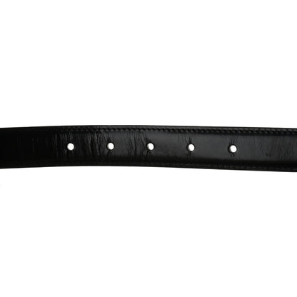 Celine Box Calfskin Medium 25mm Triomphe Belt 75 30 Black 4 of 6