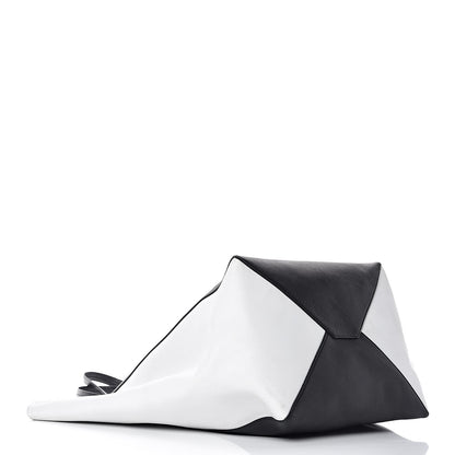 Celine Calfskin Large Horizontal Cabas Phantom White Black 4 of 15