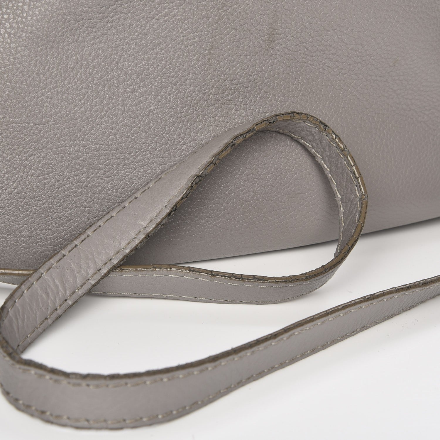Chloe Calfskin Medium Marcie Satchel Cashmere Grey 9 of 11