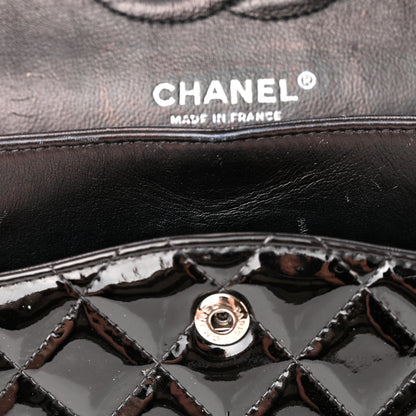 Chanel Patent Quilted Medium Double Flap Black 14 of 22