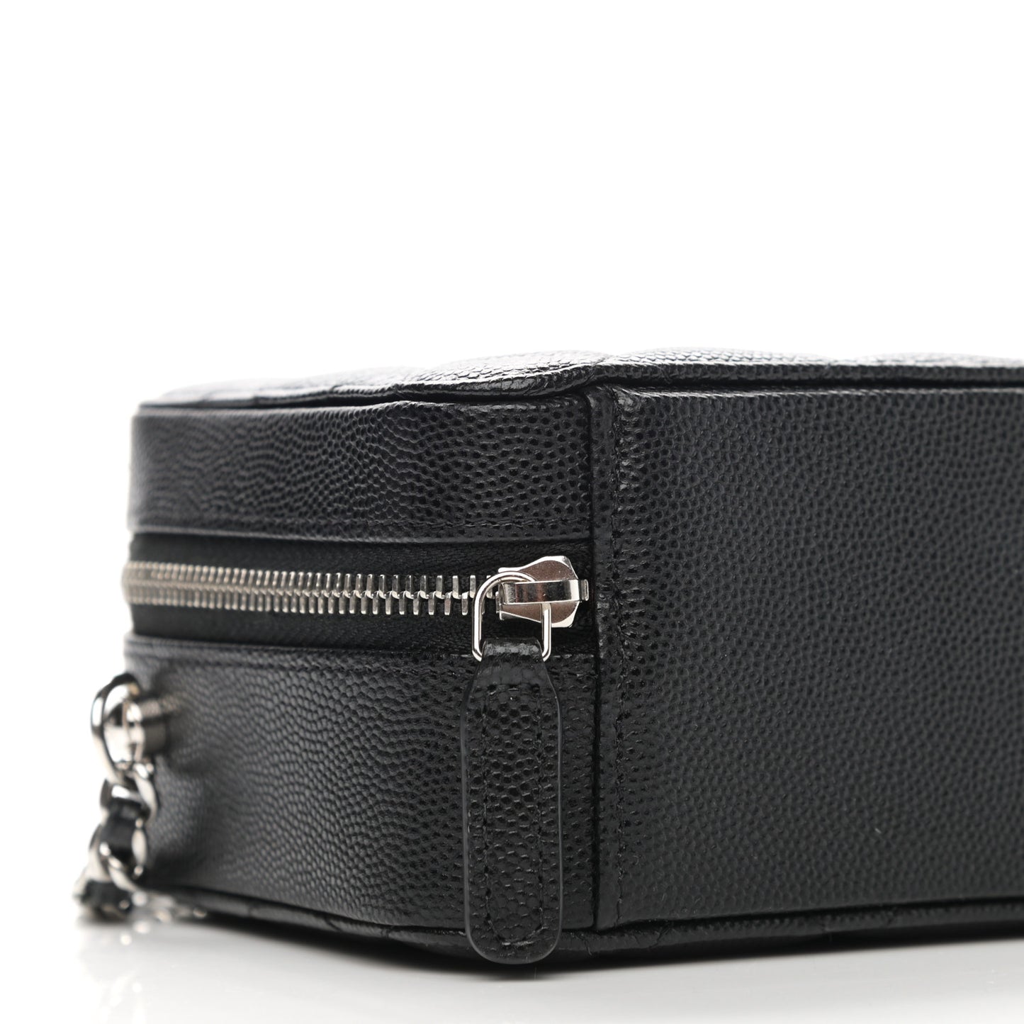 Caviar Quilted Camera Bag Black
