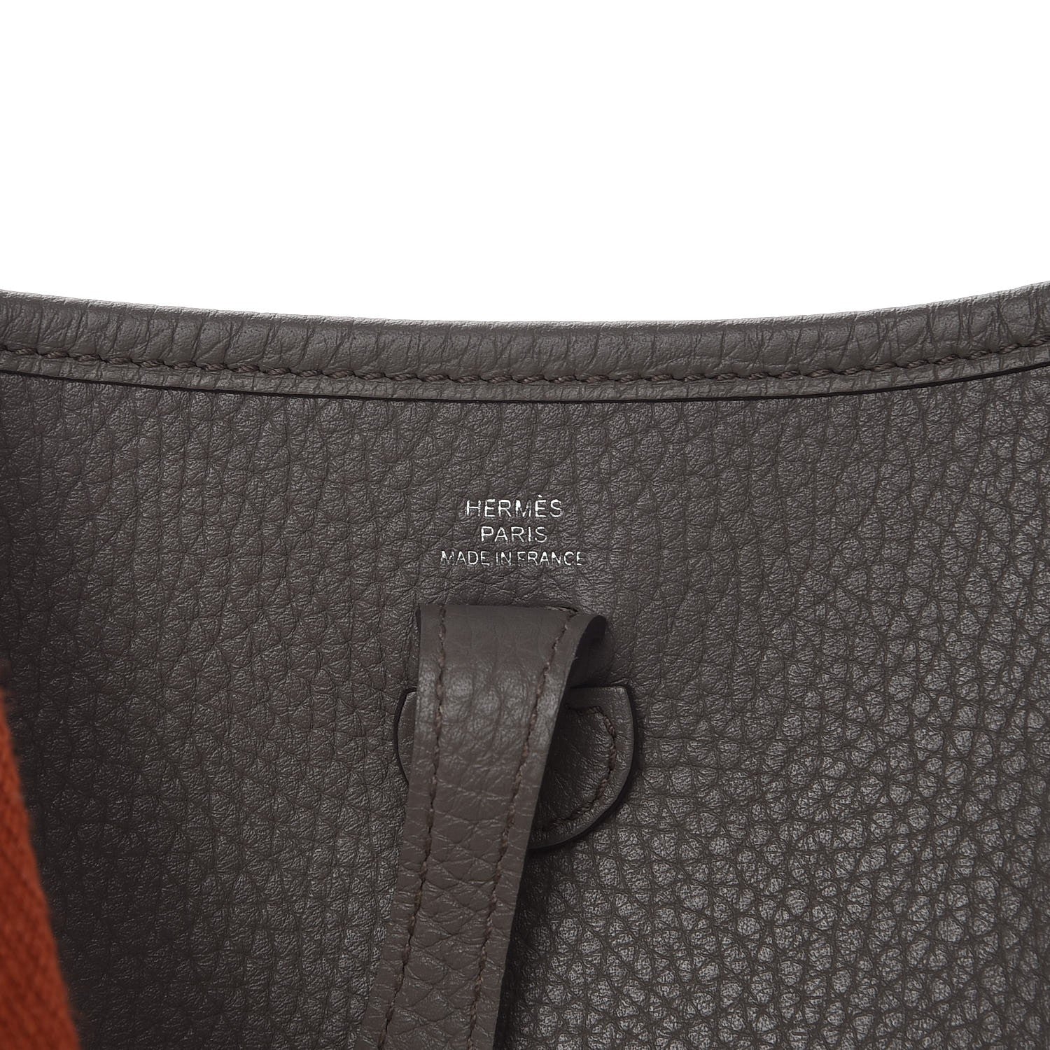Hermes Taurillon Clemence Amazone Evelyne TPM Etain Cuivre 6 of 7