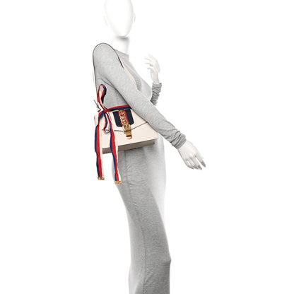 Gucci Calfskin Small Sylvie Shoulder Bag Off White 2 of 11
