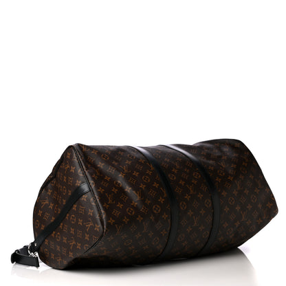 Louis Vuitton Monogram Macassar Keepall Bandouliere 55 3 of 4