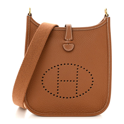 Hermes Taurillon Clemence Evelyne TPM Gold 1 of 11