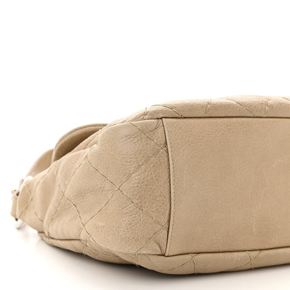 Chanel Glazed Calfskin Stitched On The Road Flap Dark Beige 8 of 10