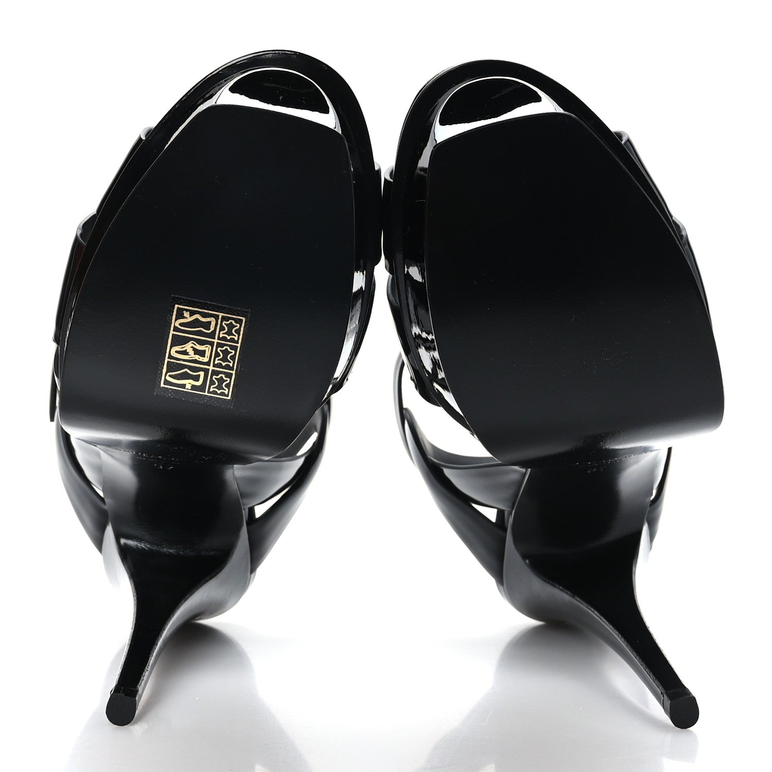 Saint Laurent Patent Tribute 105 Platform Sandals 37 Black 5 of 7