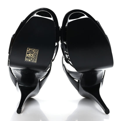 Saint Laurent Patent Tribute 105 Platform Sandals 37 Black 5 of 7