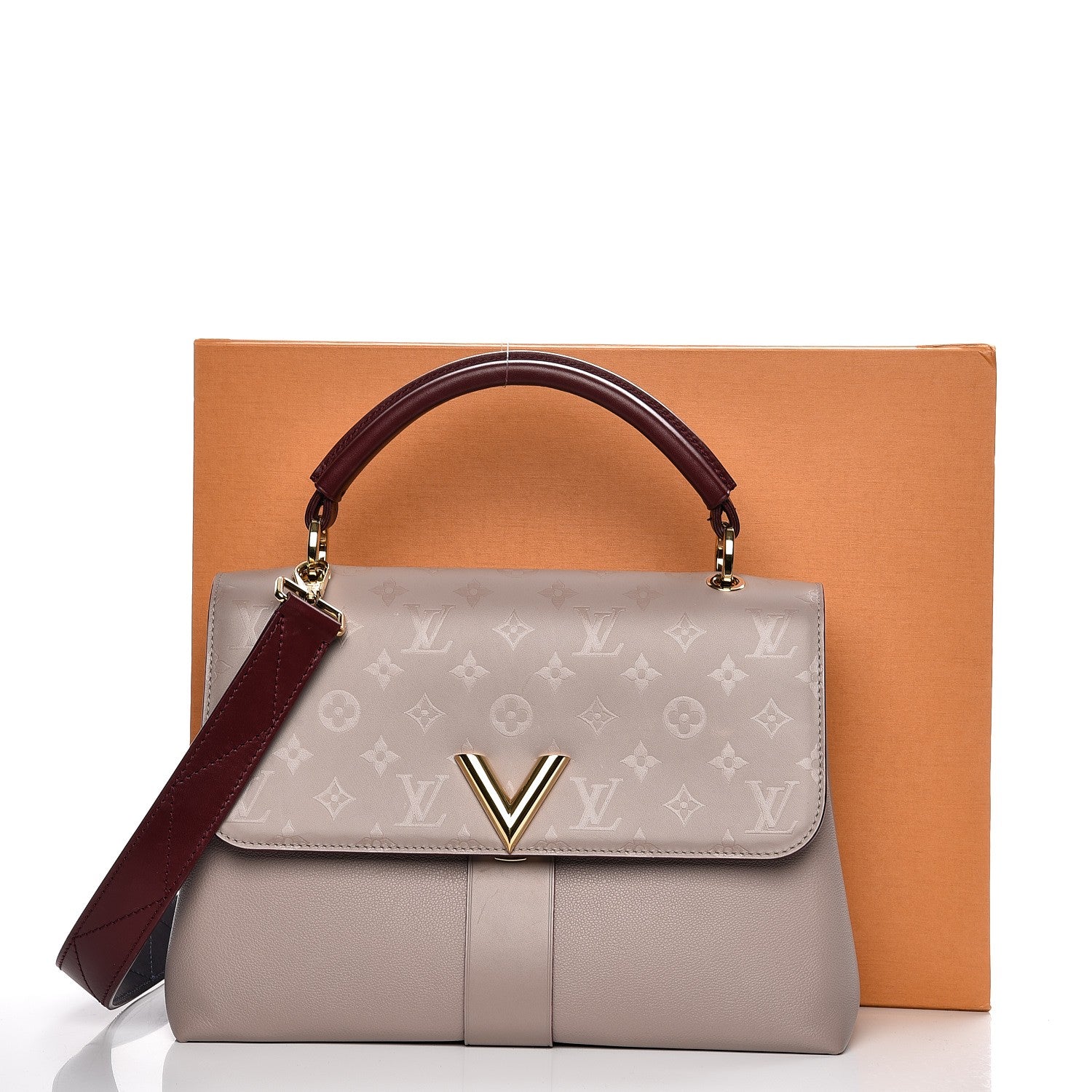 Louis Vuitton Calfskin Monogram Very One Handle Mastic Raisin 12 of 12