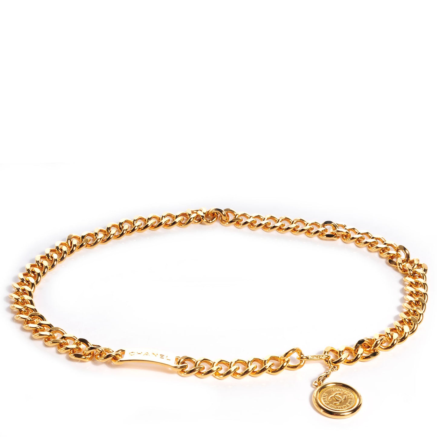 Chain CC 31 Rue Cambon Medallion Belt Gold