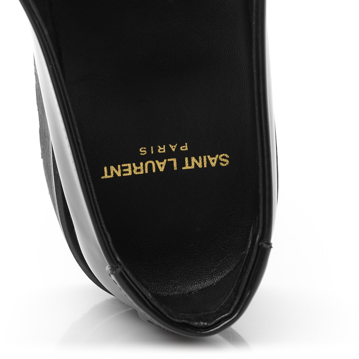 Glazed Calfskin Chunky Le Loafer Penny Slippers 38 Black