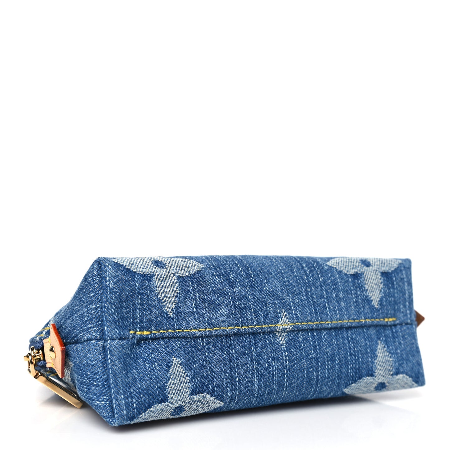 Denim Giant Monogram Pochette Cosmetique PM Denim Blue