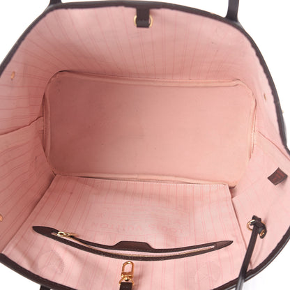 Louis Vuitton Damier Ebene Neo Neverfull MM Rose Ballerine 5 of 11