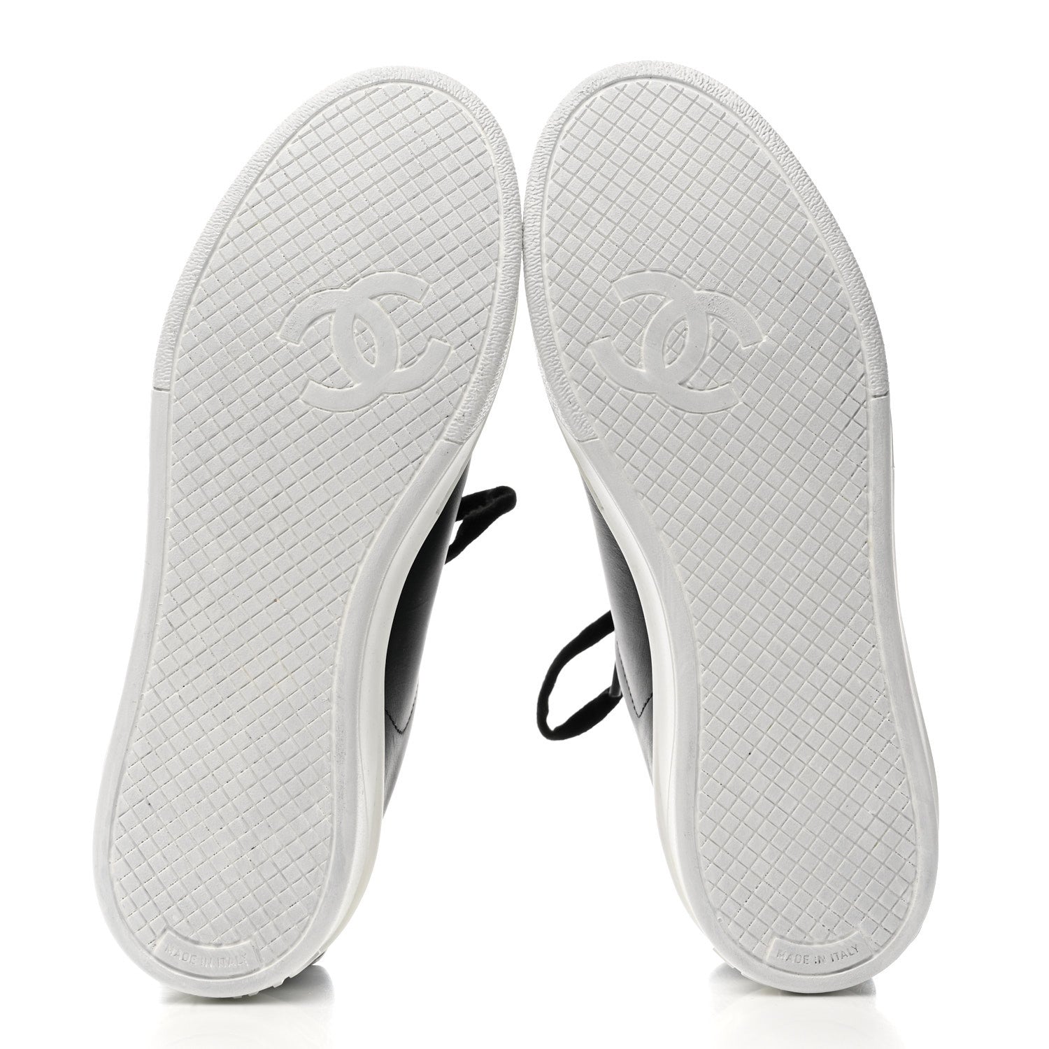 Chanel Calfskin CC Womens Sneakers 36 Black 6 of 10