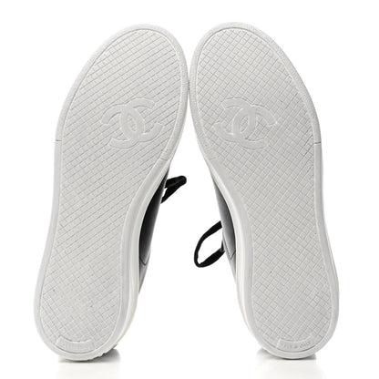 Chanel Calfskin CC Womens Sneakers 36 Black 6 of 10