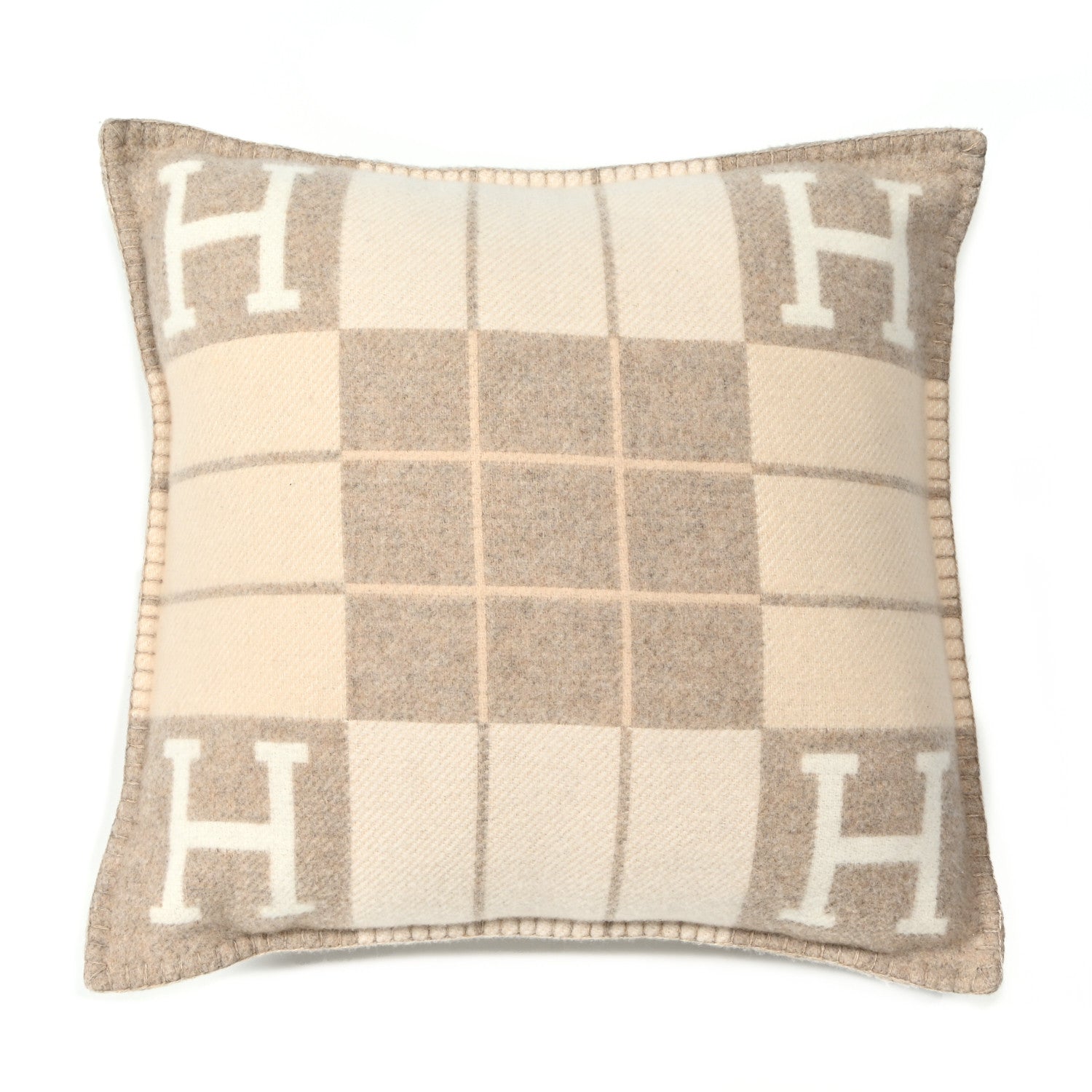 Hermes Wool Cashmere Avalon III Pillow PM Coco Camomille 1 of 3