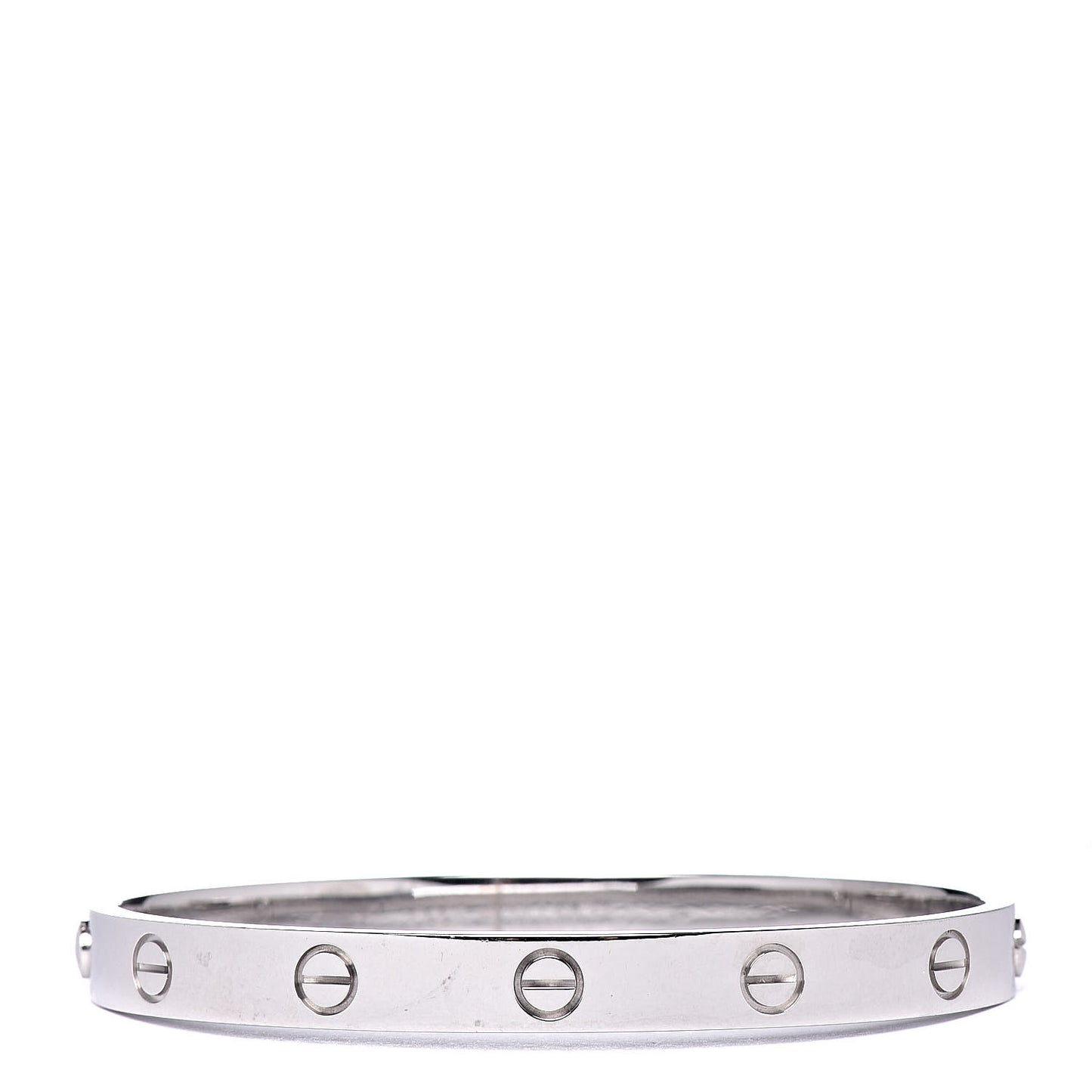 18K White Gold LOVE Bracelet 17