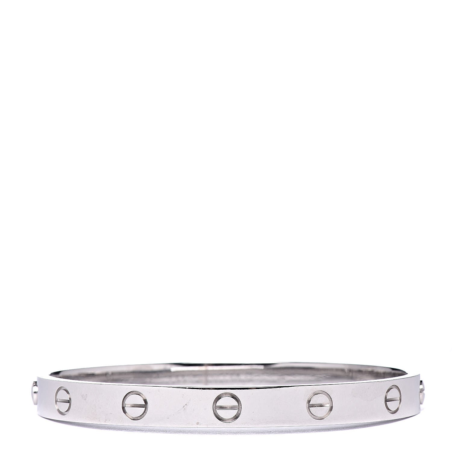 Cartier 18K White Gold LOVE Bracelet 17 3 of 6
