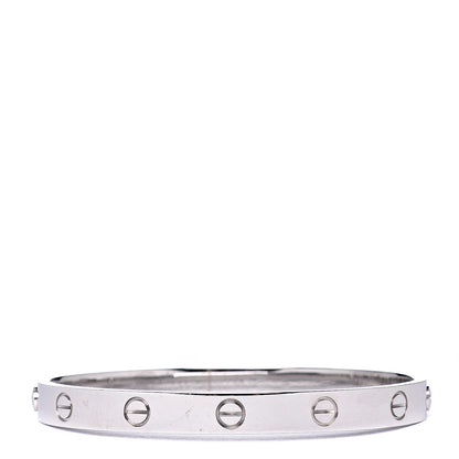 Cartier 18K White Gold LOVE Bracelet 17 3 of 6