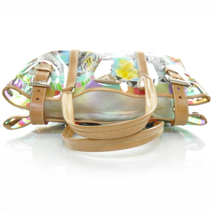 Prada Vinyl Calfskin Transparent Venice Printed Tote 6 of 10