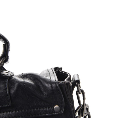 Proenza Schouler Lambskin Nylon Extra Large PS1 Satchel Black 12 of 14