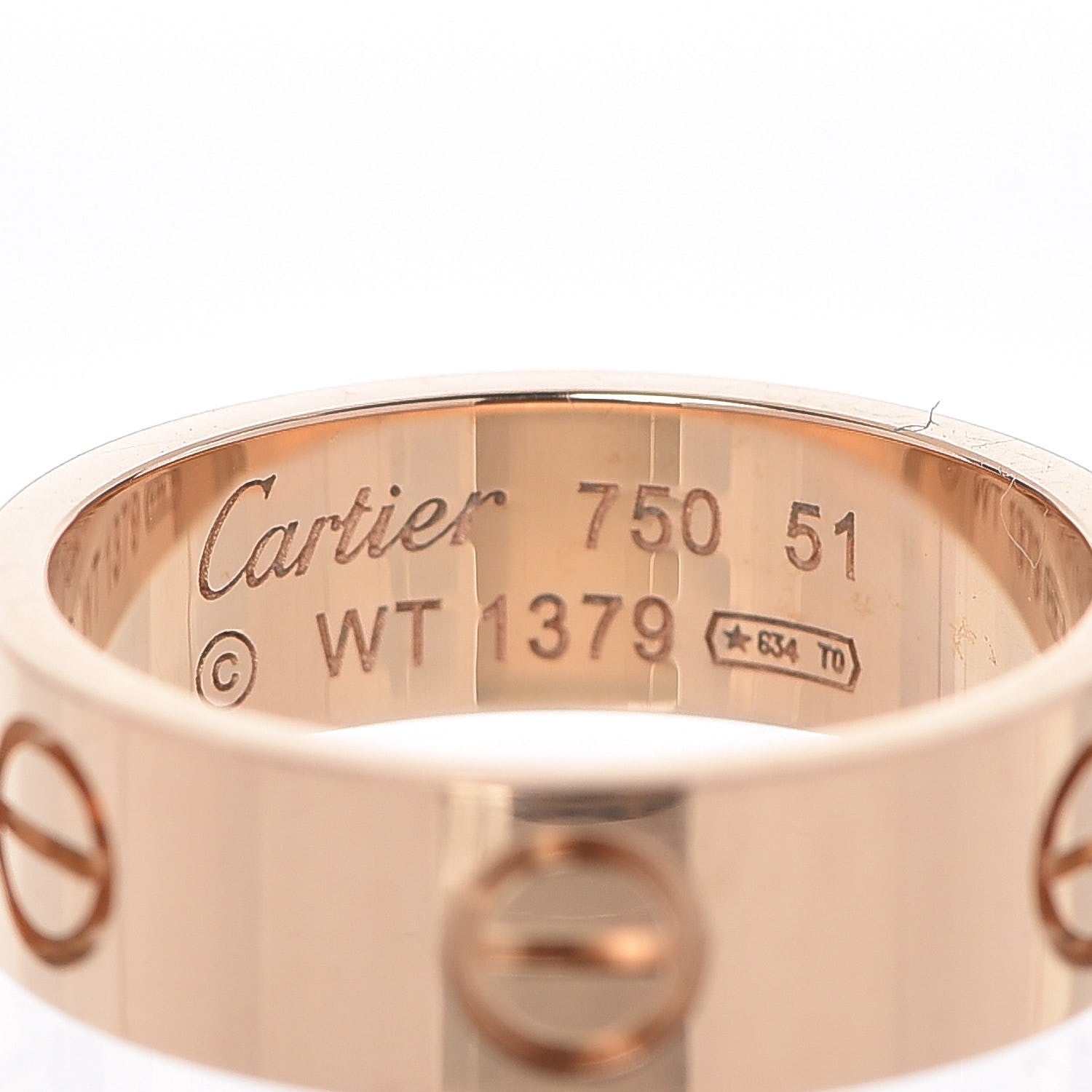 Cartier 18K Pink Gold 5.5mm LOVE Ring 51 5.75 3 of 4