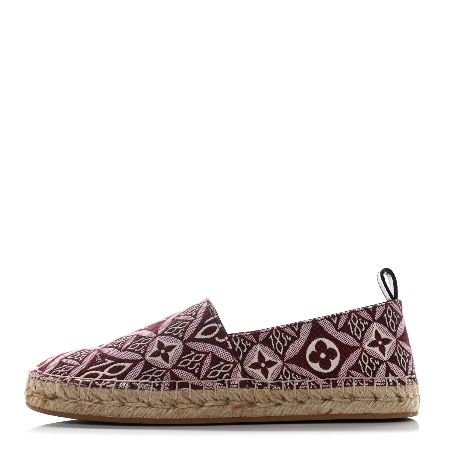Louis Vuitton Jacquard Since 1854 Starboard Espadrille Flats 37 Bordeaux 1 of 10