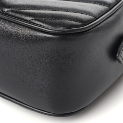 Gucci Calfskin Matelasse Small GG Marmont Chain Shoulder Bag Black 10 of 10