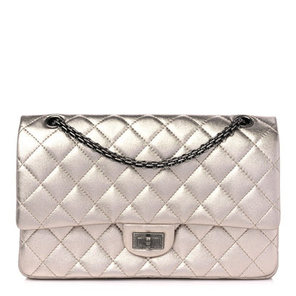 Chanel Metallic Aged Calfskin Quilted 2.55 Reissue 226 Flap Light Pink 1 of 9