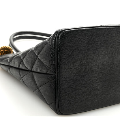 Chanel Caviar Quilted Medallion Tote Black 9 of 11