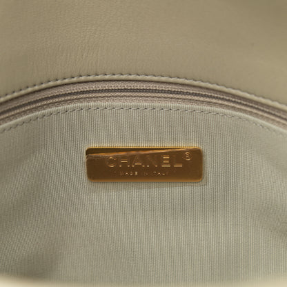 Chanel Lambskin Quilted Medium Chanel 19 Flap Grey 6 of 11