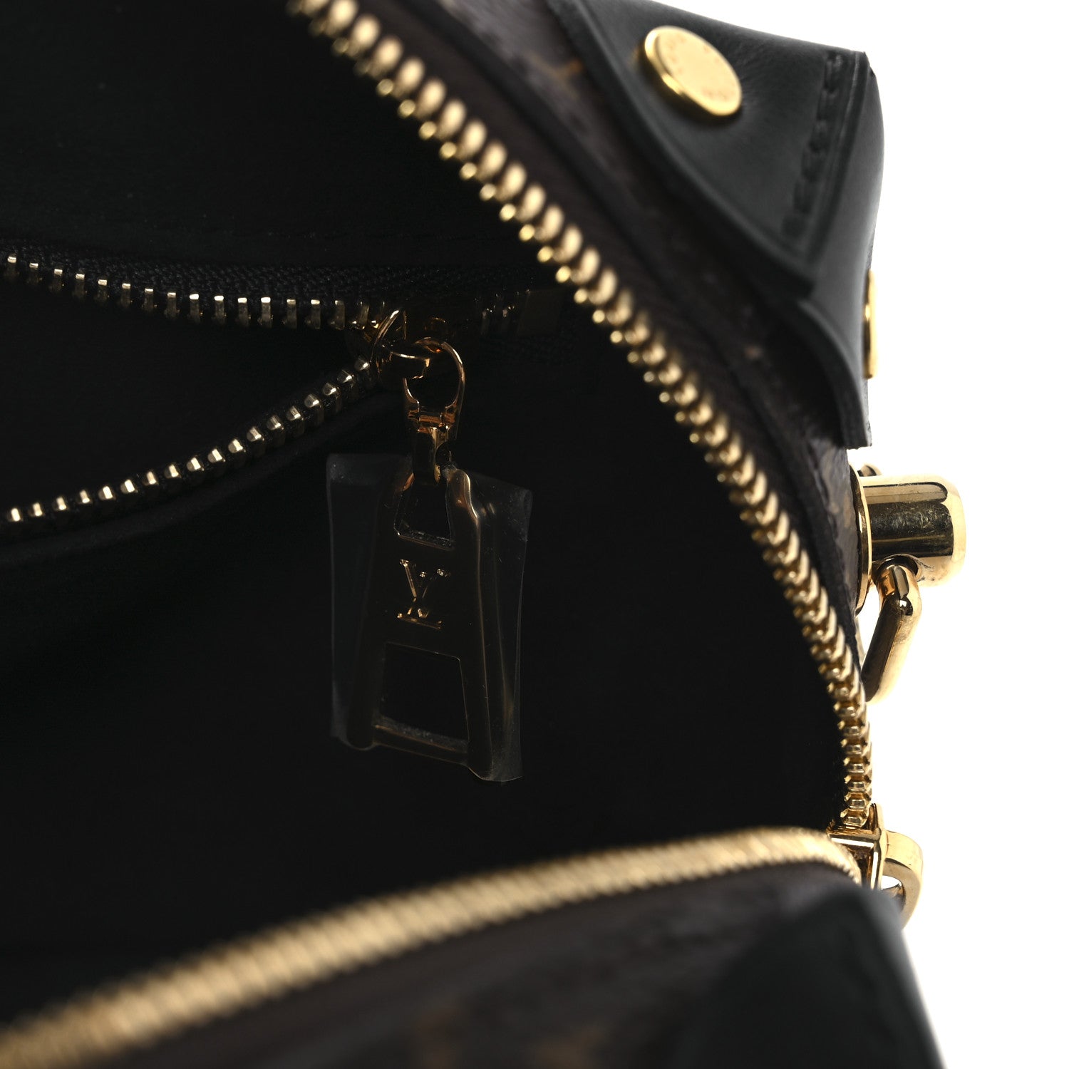 Louis Vuitton Monogram Petite Malle Souple Black 9 of 12