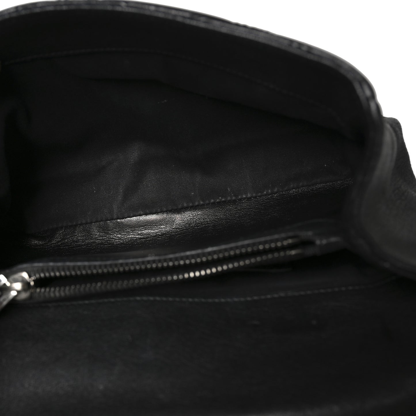 Calfskin Matelasse Diamond Quilted Monogram Medium College Bag Black