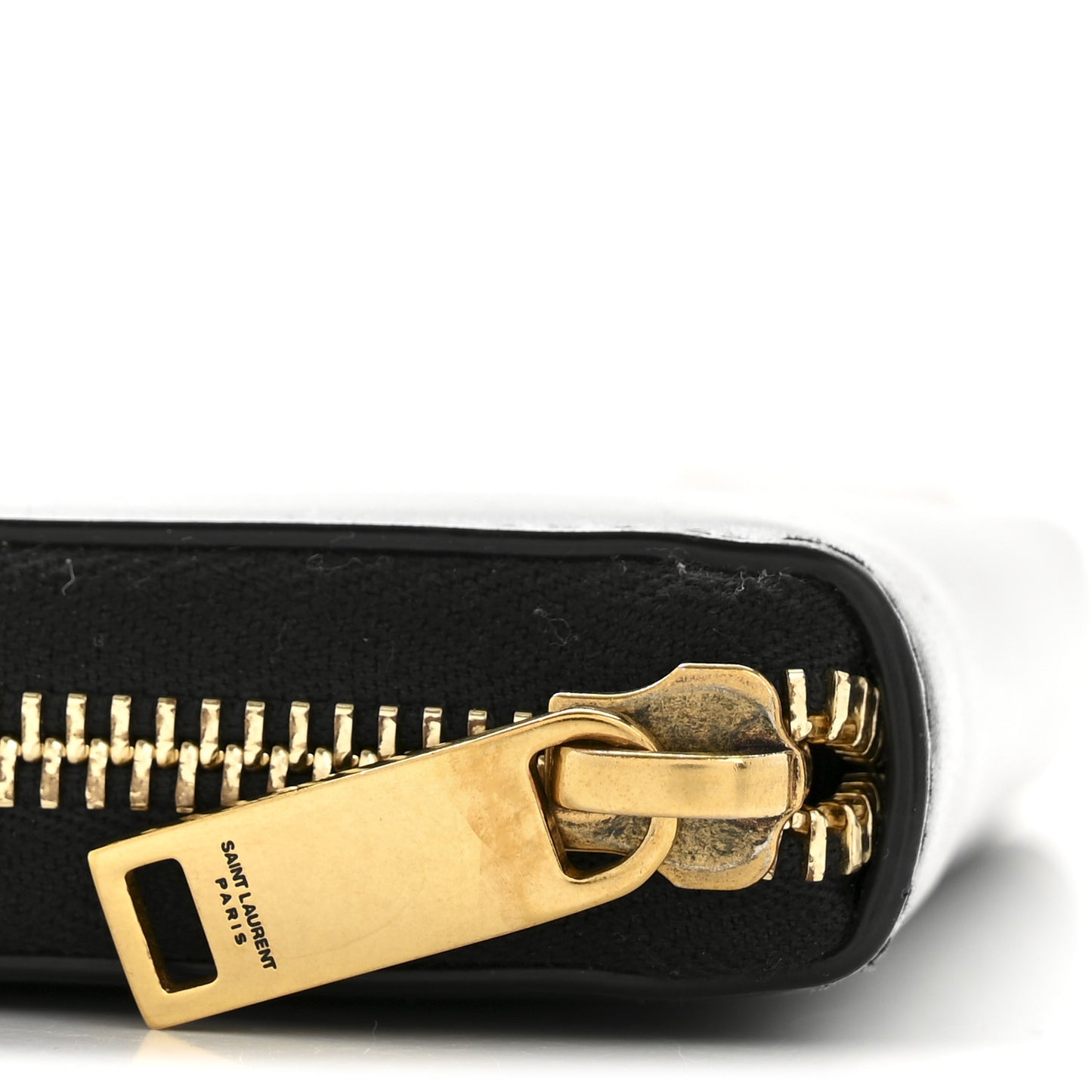 Calfskin Zip Around Wallet Black