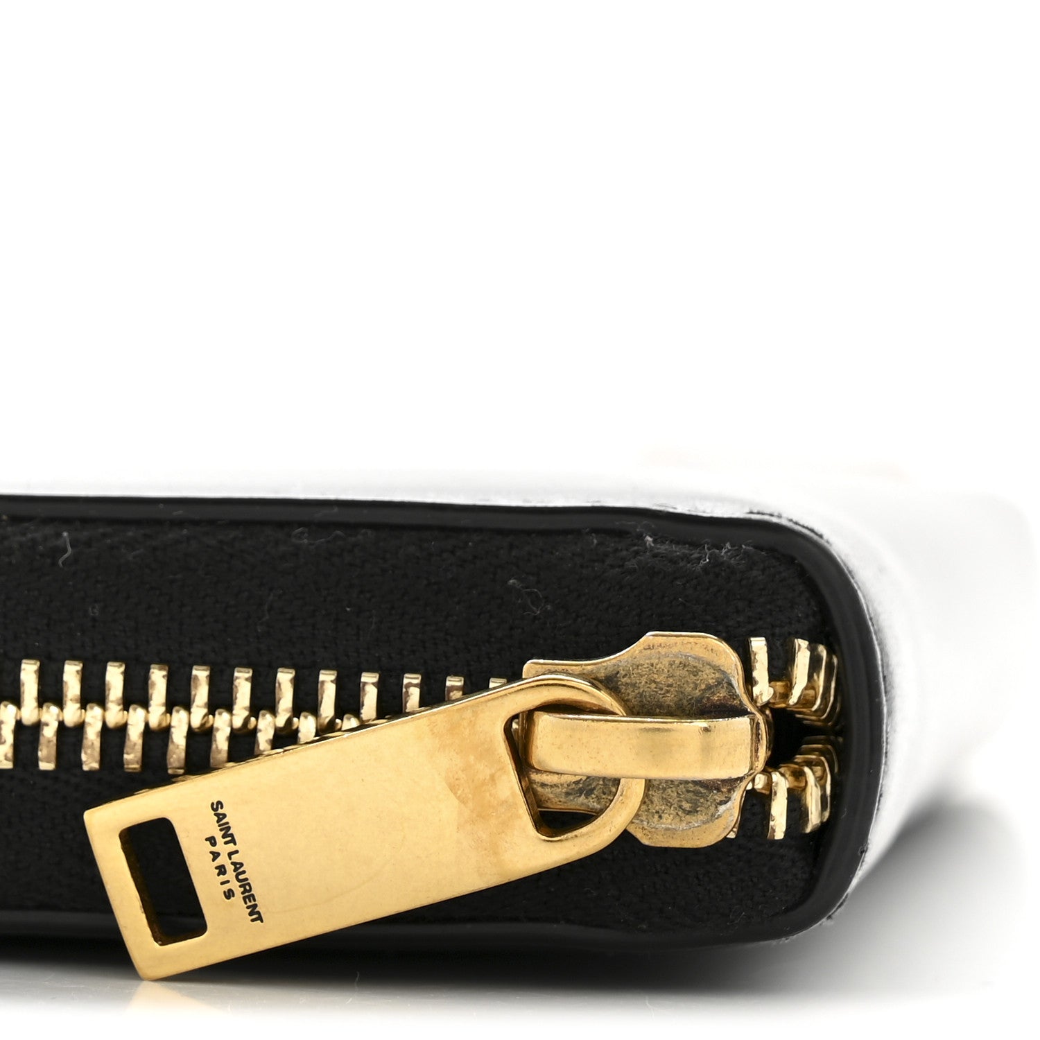 Saint Laurent Calfskin Zip Around Wallet Black 9 of 11
