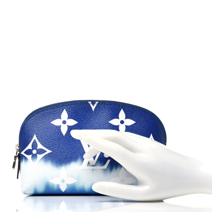Louis Vuitton Monogram Giant Escale Cosmetic Pouch Blue 2 of 9